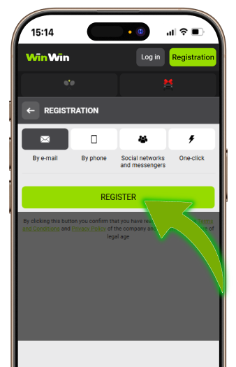 Register button